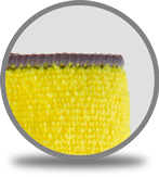 Microfibre multi usage jaune color circle