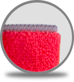 Microfibre multi usage rouge color circle