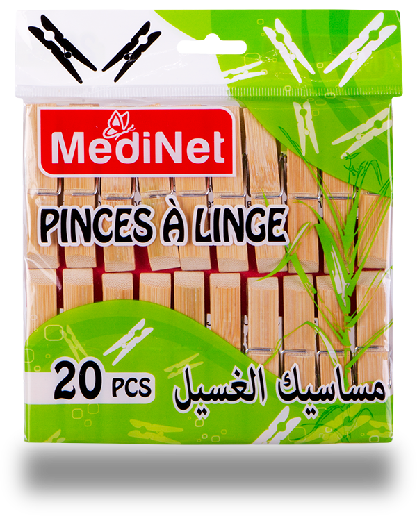 Pince a linge Bois bamboo